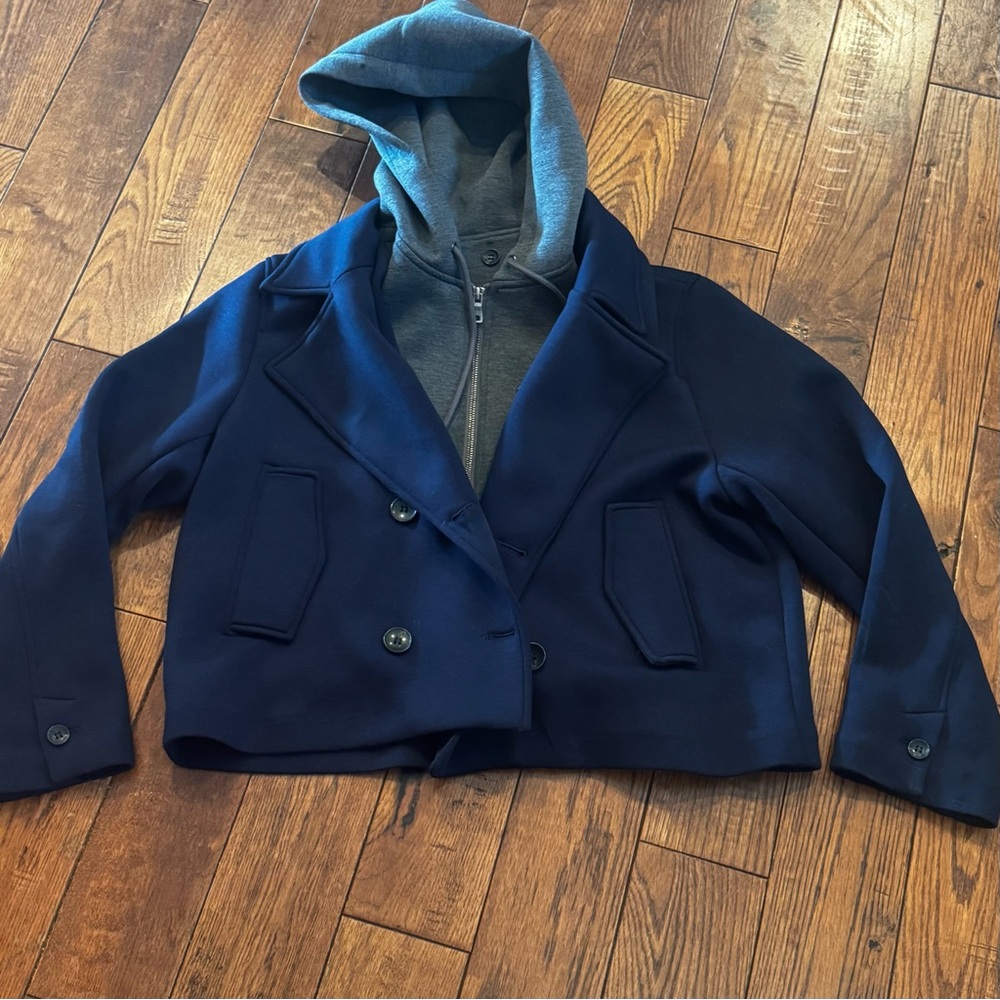 Maeve Twofer Hooded Peacoat - Picture 4 of 7